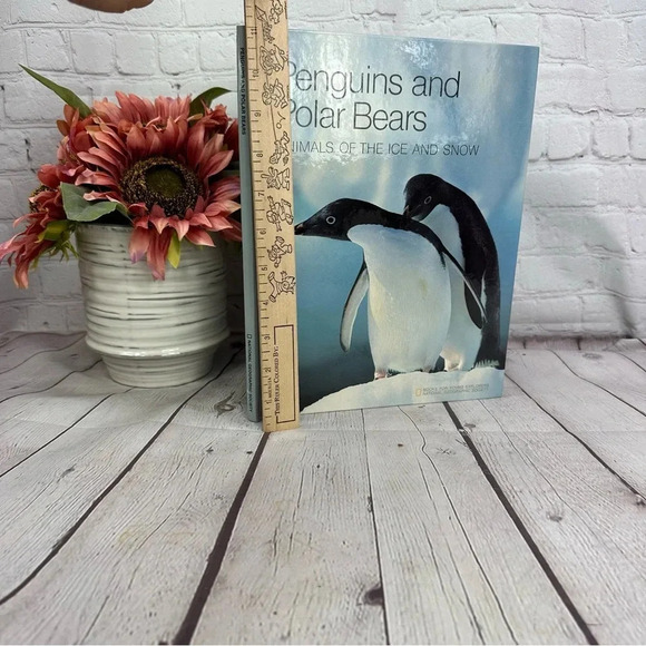 vintage penquins and polar bears animals of ice and snow children's book 1985 - Picture 2 of 7